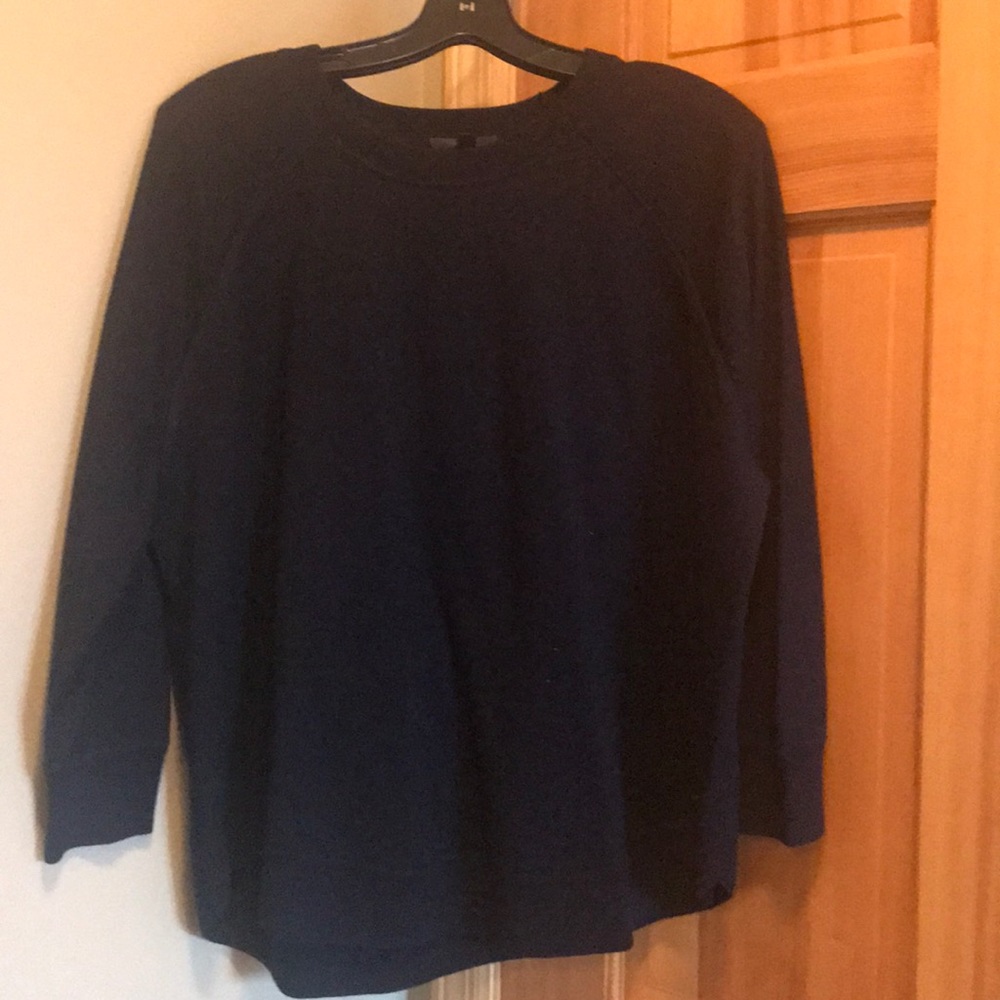 Navy J Crew Wool Swing Sweater Size S
